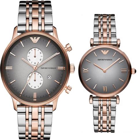 emporio armani couple watches.